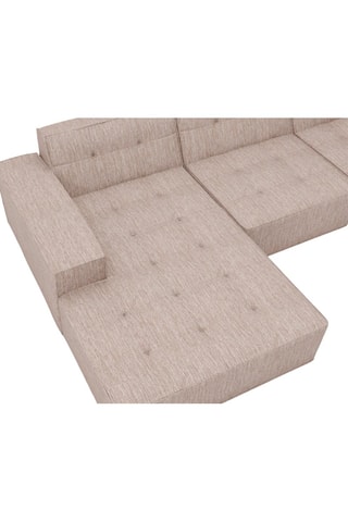 Canapé d'angle gauche Hedera Beige