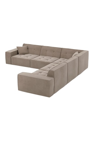 Canapé d'angle réversible Hedera Beige foncé