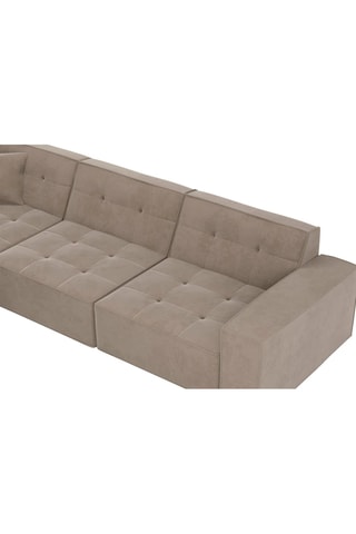 Canapé d'angle réversible Hedera Beige foncé