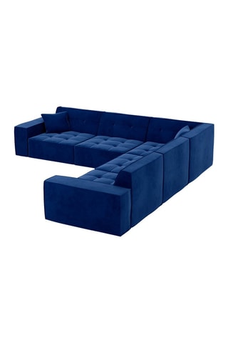 Canapé d'angle réversible Hedera Bleu foncé