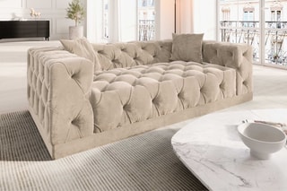 Canapé droit Kudo Crème