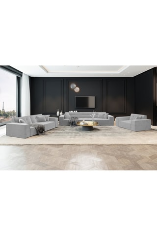 Canapé droit Atlantis Gris clair