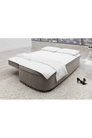 Canapé droit convertible Baldo Beige foncé