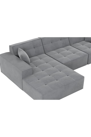 Canapé d'angle gauche Atlantis Gris clair