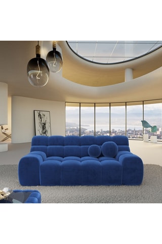 Canapé Bonobo - Bleu foncé - 2 places - En polyester