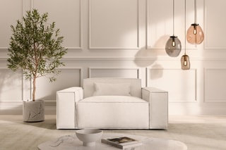 Fauteuil Lionel - Blanc - En polyester