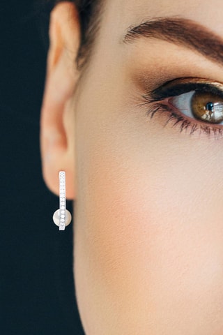 Pendientes - Plata, cristales y perlas cultivadas