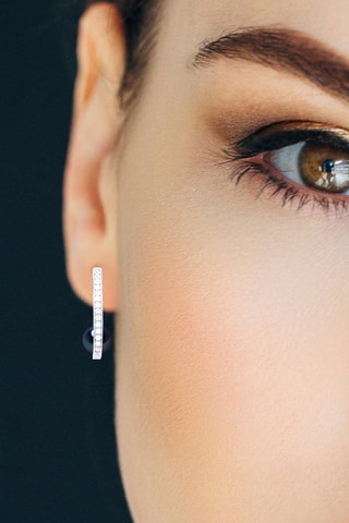 Pendientes - Plata, cristales y perlas cultivadas