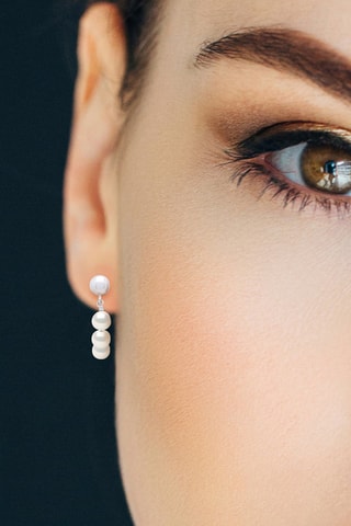 Pendientes - Plata y perlas cultivadas de agua dulce