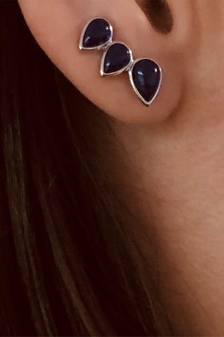 Pendientes -  Plata y lapislázuli