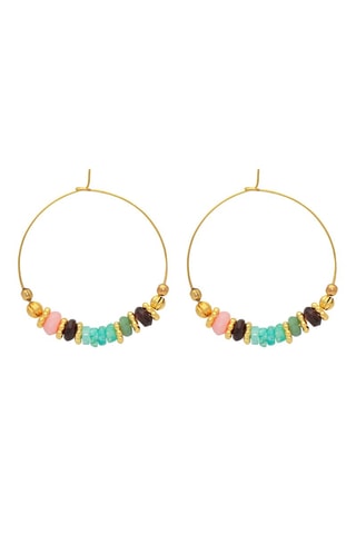 Criollas bañadas en oro fino amarillo - Amazonitas, ópalos, granates y esmeraldas