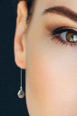 Pendientes - Plata y perlas cultivadas de Tahití