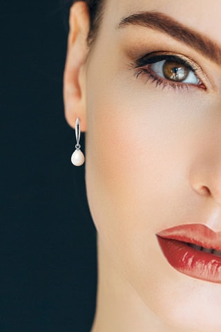 Pendientes - Plata y perlas cultivadas de agua dulce