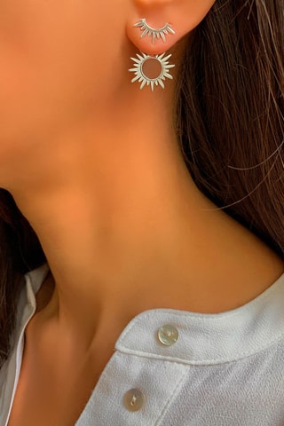 Pendientes - Plata chapada en oro amarillo