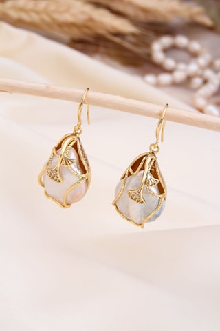 Pendientes - Chapado en oro amarillo y perlas cultivadas