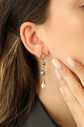 Pendientes - Perlas cultivadas y nácar