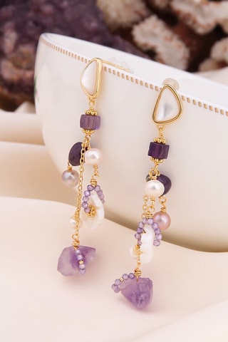 Pendientes - Amatistas 