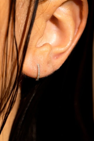 Criollas Perfect créoles   - Oro blanco y diamantes