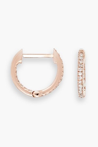 Criollas Perfect créoles - Oro rosa y diamantes