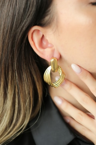 Pendientes - Chapado en oro amarillo