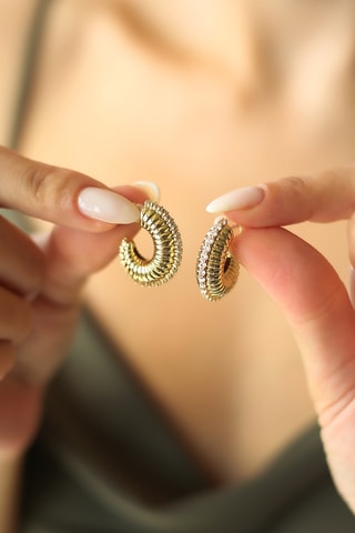 Pendientes - Chapado en oro amarillo