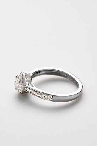 Solitario Brillant Somptueux - Oro blanco, diamantes y solitario