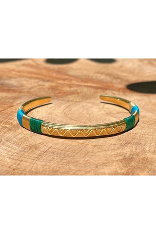 Pulsera bañada en oro fino amarillo