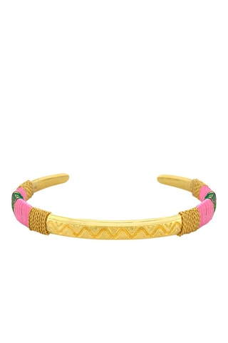 Pulsera bañada en oro fino amarillo