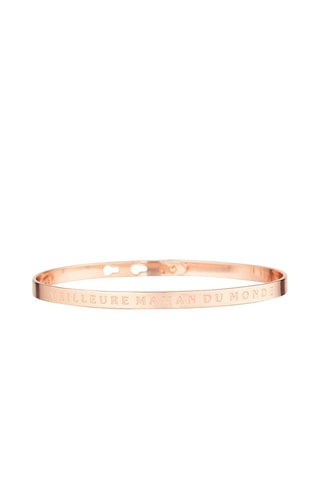 Pulsera Meilleure maman du monde - Rosa dorado