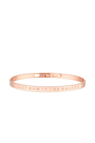 Pulsera Best mom in the galaxy - Rosa dorado