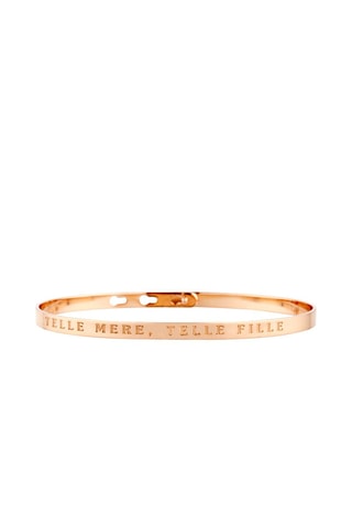 Pulsera Telle mère, telle fille  - Rosa dorado