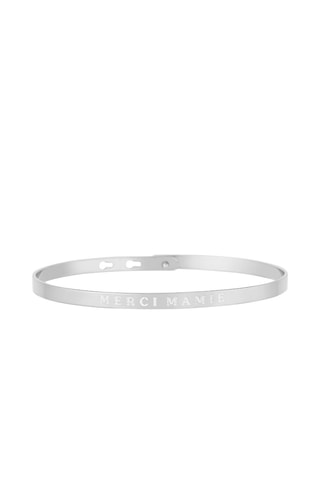 Pulsera Merci Mamie  -  Plateado