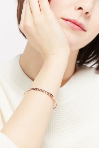 Pulsera La plus géniale des marraines - Rosa dorado