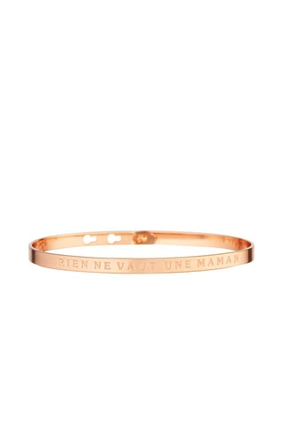 Pulsera Rien ne vaut une maman  -  Rosa dorado