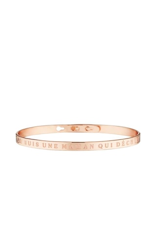 Pulsera Je suis une maman qui déchire - Rosa dorado