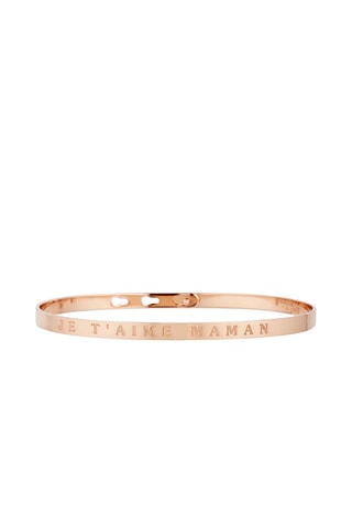 Pulsera Je t'aime maman - Rosa dorado