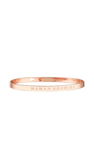 Pulsera Maman sourire - Rosa dorado