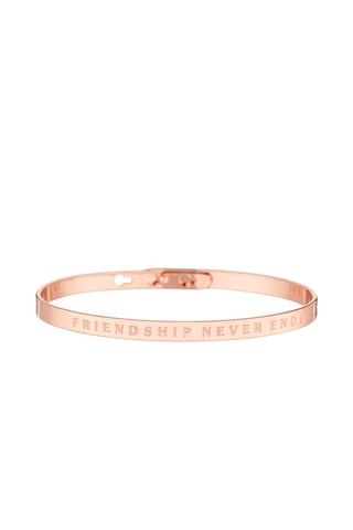 Pulsera Friendship never ends  - Rosa dorado