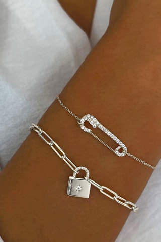 Pulsera - Plata y circonita