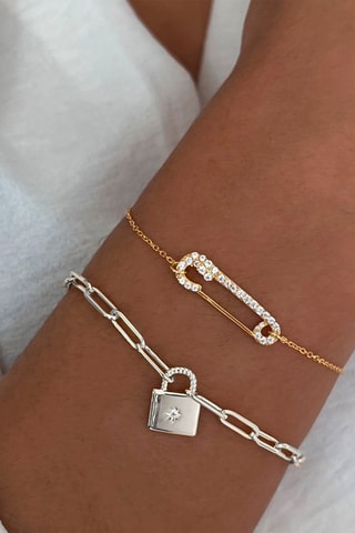 Pulsera - Plata y circonita