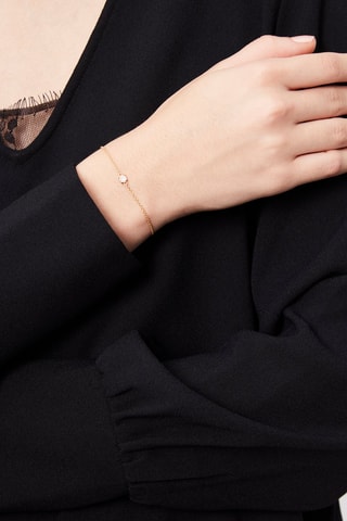 Pulsera Simply Diamonds - Oro amarillo y diamantes