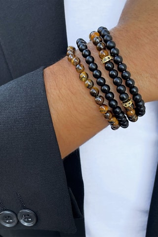 4 pulseras - Ojos de tigre