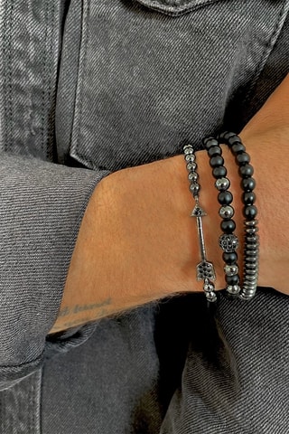 3 pulseras - Negro