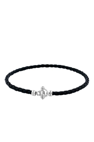 Pulsera - Piel y plata