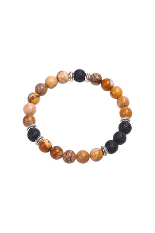 Pulsera - Ágatas y piedras de lava