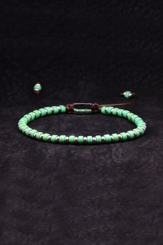 Pulsera Victor - Verde y plateado