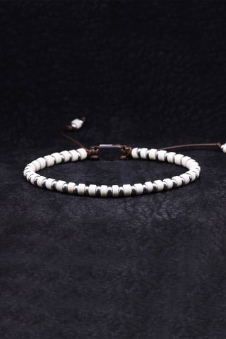 Pulsera Martin - Blanco y plateado