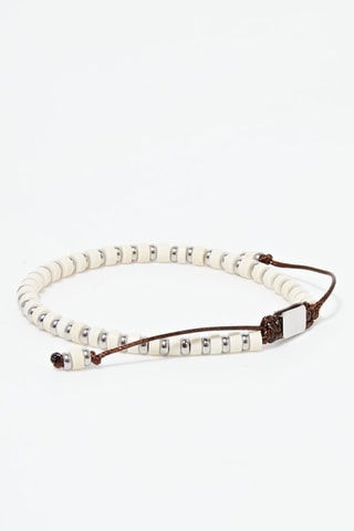 Pulsera Martin - Blanco y plateado
