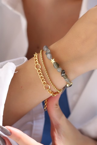 Pulsera - Labradoritas