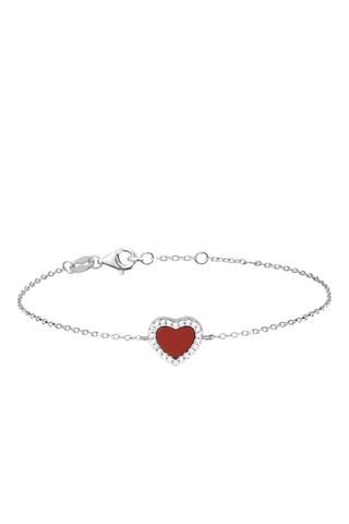 Pulsera - Plata y cornalina